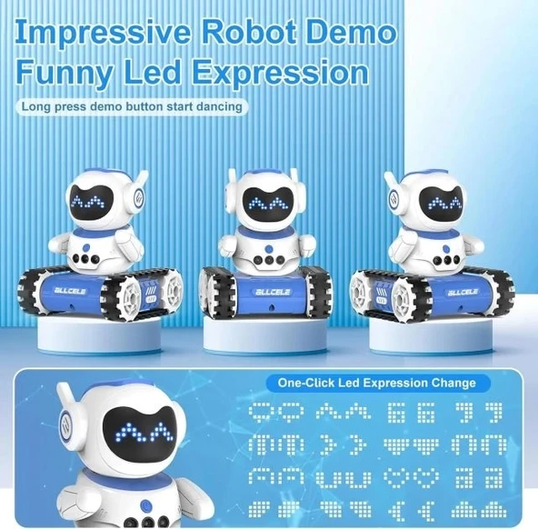 ALLCELE Müzikli ve LED'li Uzaktan Kumandalı Robot - 3