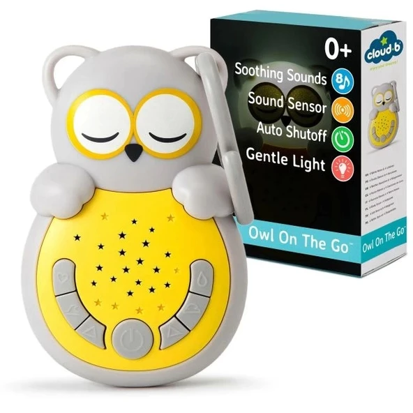 Cloud b Travel Sakinleştirici Işıklı Rahatlatıcı Ses Makinesi Sweet Dreamz On the Go - Owl
