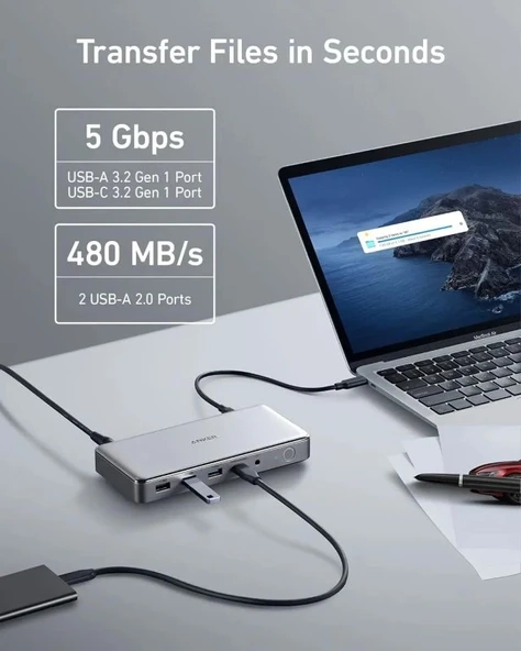 Anker USB C Bağlantı İstasyonu (10'u 1 arada) - 5
