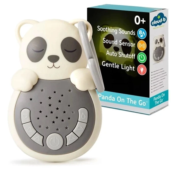 Cloud b Travel Sakinleştirici Işıklı Rahatlatıcı Ses Makinesi Sweet Dreamz on the Go - Panda