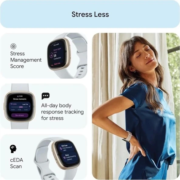 Fitbit Sense 2 Gelişmiş Sağlık ve Fitness Akıllı Saati - 2