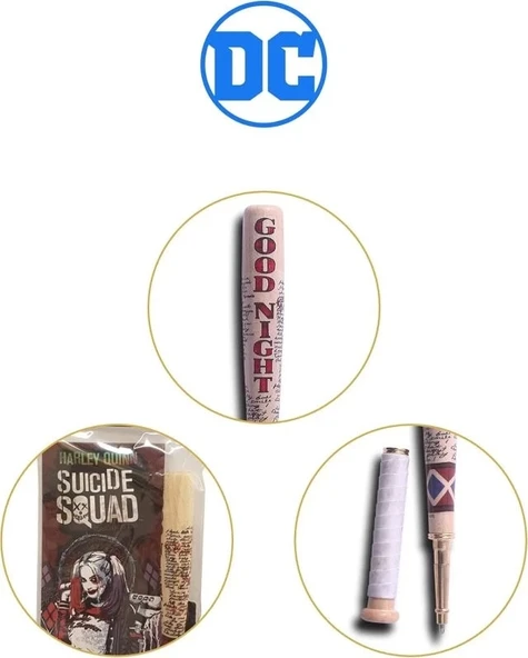 Noble Collection Harley Quinn Beyzbol Sopası Kalemi - 5