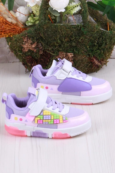 Fort Cool Legos Rahat Hafif Sneaker Işıklı Kız Çocuk Ayakkabı - Resim 2