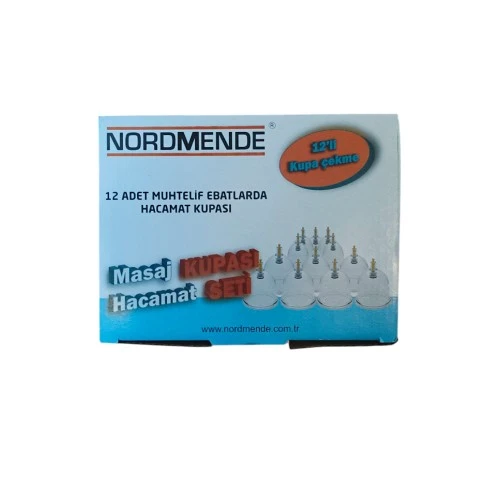 12 Lİ HACAMAT KUPA SETİ. 1ADET 2 PARMAK POMPA HEDİYE - 2