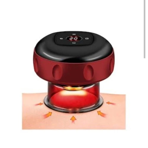 Vakumlu Hacamat Kupası, Şarjlı Kupa Çekme Hacamat Led Işıklı Masaj ve Selülit Kupası - 2