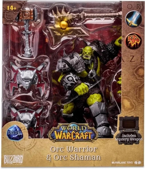 McFarlane - World of Warcraft - Orc: Shaman/Warrior Figürü (Rare) - 10