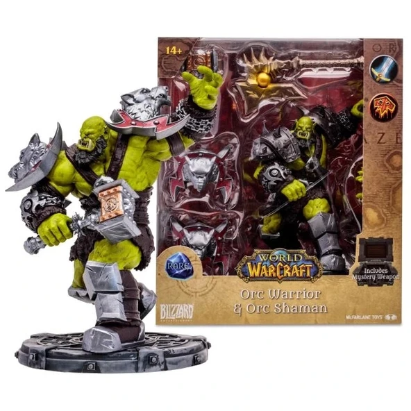 McFarlane - World of Warcraft - Orc: Shaman/Warrior Figürü (Rare) Classic