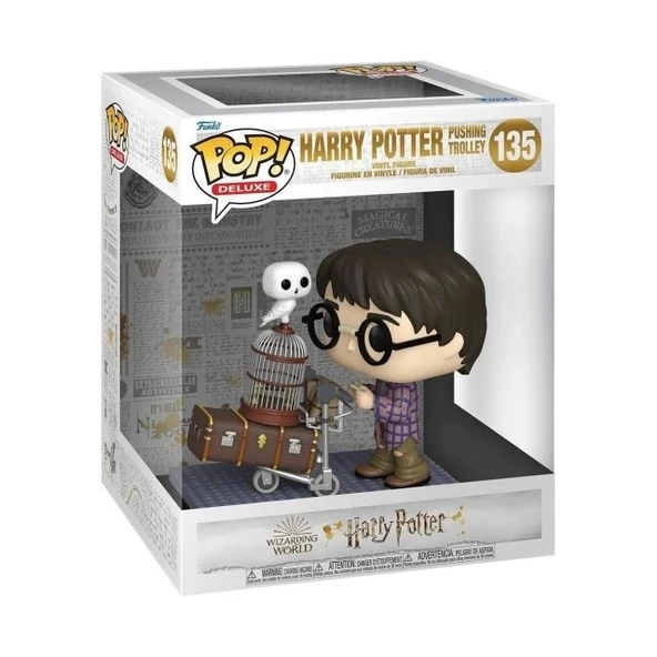 Funko POP Deluxe: Harry Pushing Trolley Multicolor Figürü (57360) - 2