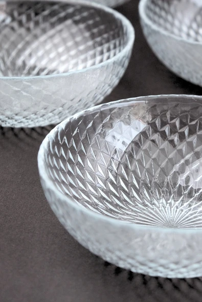 Tabak Evi Aden Cam Kase 13cm Sade 6 lı 2118 - 2