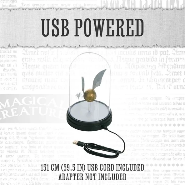 Harry Potter Levitating Altın Snitch Işığı Masa Lambası Aksesuarları - 3