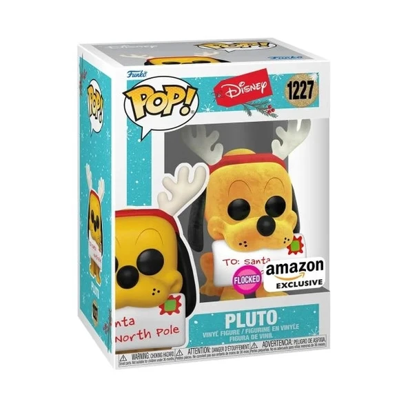 Funko Pop! Disney Holiday: Pluto (Flocked) Figürü