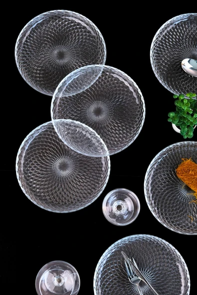 Tabak Evi Aden Cam Pasta Tabağı 19cm Sade 6 lı 2339 ürün görseli