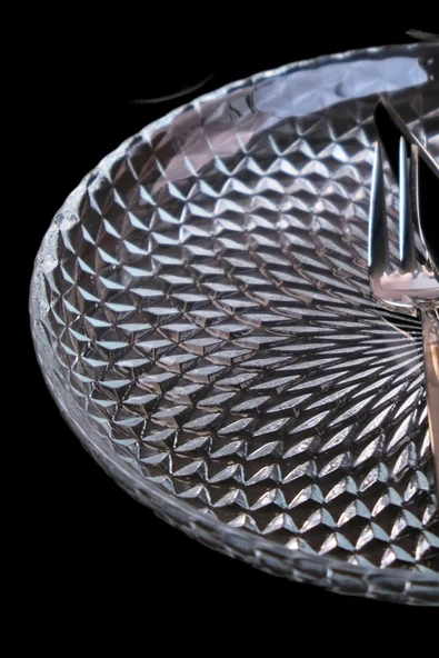 Tabak Evi Aden Cam Pasta Tabağı 19cm Sade 6 lı 2339 - Resim 2