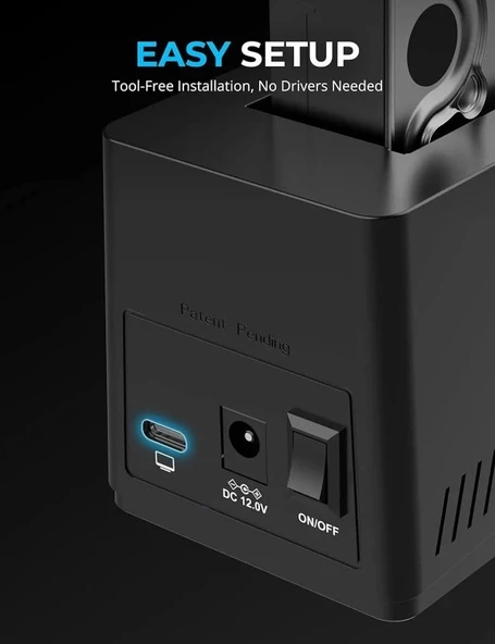 SABRENT USB Type C SATA Çoklu Yuvalı Sabit Disk Bağlantı İstasyonu - 6