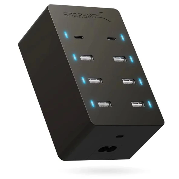 SABRENT 100 Watt Çoklu Bağlantı Noktalı USB Hızlı Şarj Cihazı (AX-ADPD) - 8