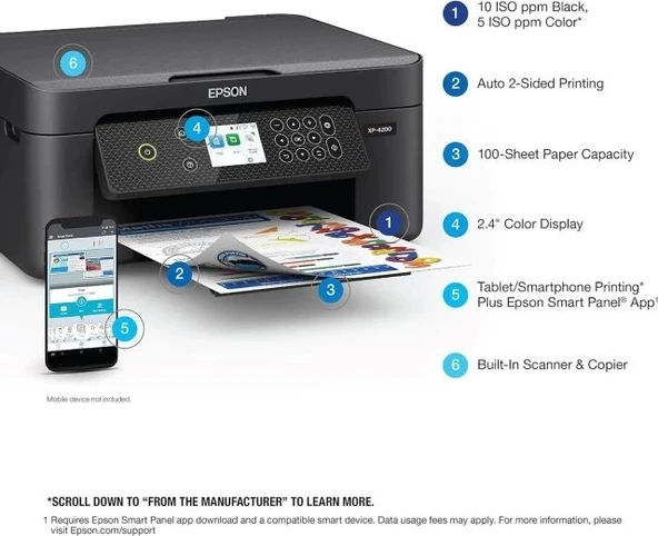 Epson Expression Home XP-4200 Tarayıcı - 4