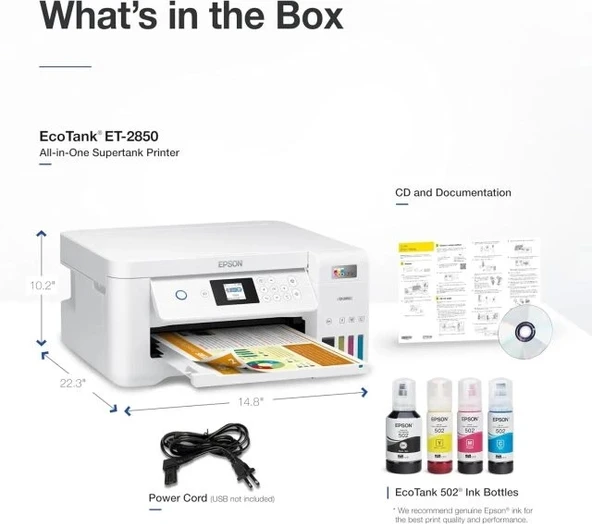 Epson EcoTank ET-2850 Supertank Yazıcı - 8