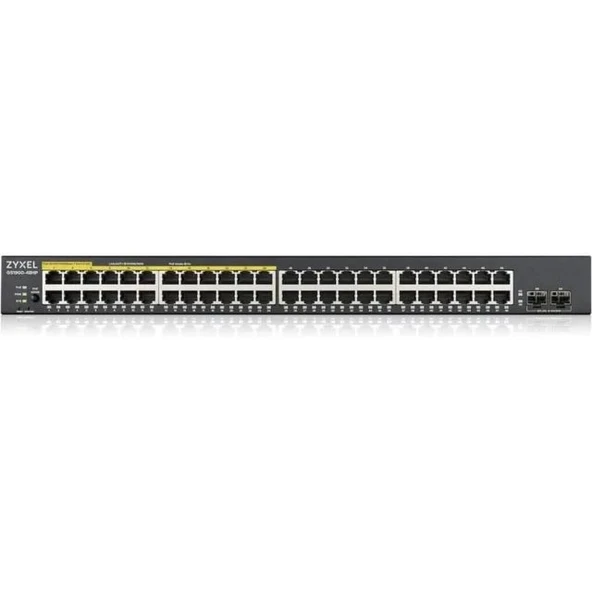 ZYXEL 50-Port Gigabit Ethernet Akıllı PoE Switch GS1900-48HPV2