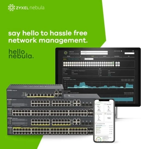 ZYXEL 24 Bağlantı Noktalı Gigabit Ethernet Akıllı Switch GS1900-24 - 5