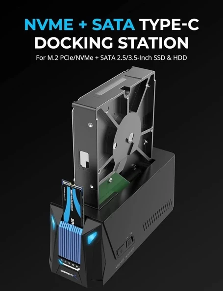 SABRENT USB Type C SATA Çoklu Yuvalı Sabit Disk Bağlantı İstasyonu - 3