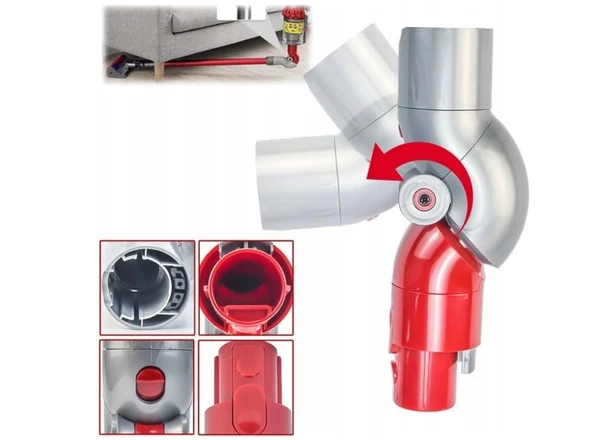 srfn ticaret Dyson Dik Süpürge Uyumlu Mobilya Altı Adaptörü