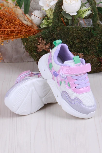 Fort Cool Zeta Anatomik Rahat Hafif Işıklı Kız Çocuk Ayakkabı - Resim 4