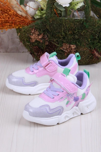 Fort Cool Zeta Anatomik Rahat Hafif Işıklı Kız Çocuk Ayakkabı - Resim 3