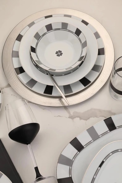 Kütahya Porselen Leonberg Yemek Takımı 27 Parça 6 Kişilik LB27YT43012688