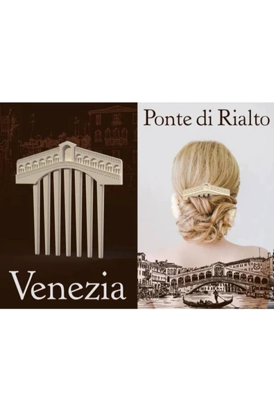 Venedik - İtalya Saç Tokası - Saç Aksesuarları - Hediyelik Toka