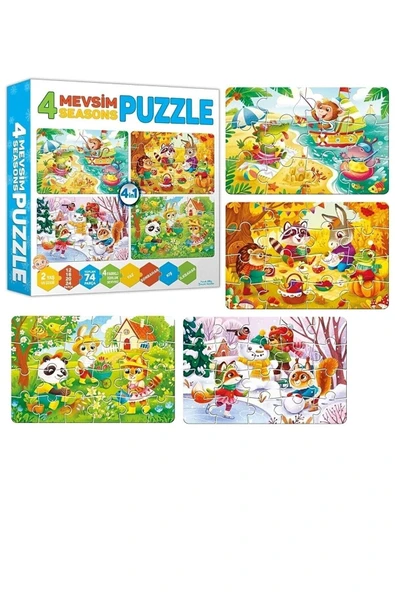 Circle Toys Baby Puzzle 4 Mevsim 001 - Resim 2