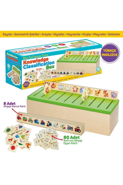 Ahşap Bilgi Sınıflandırma Kutusu Knowledge Classification Box - 2