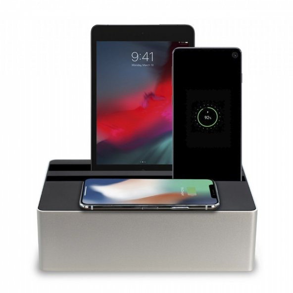 Alldock Wireless Kablosuz Alu Gümüş / Siyah test - 1