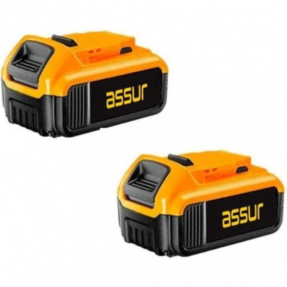 Assur Pro 36W 5AH Asr-Z Metal Şanzıman Çift Akülü Şarjlı Matkap Profesyonel - Resim 3