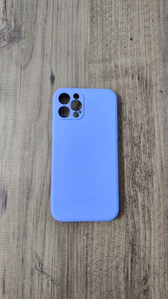 İPHONE 12 PRO KILIF İÇİ KUMAŞ KAPLAMALI TATLI MOR