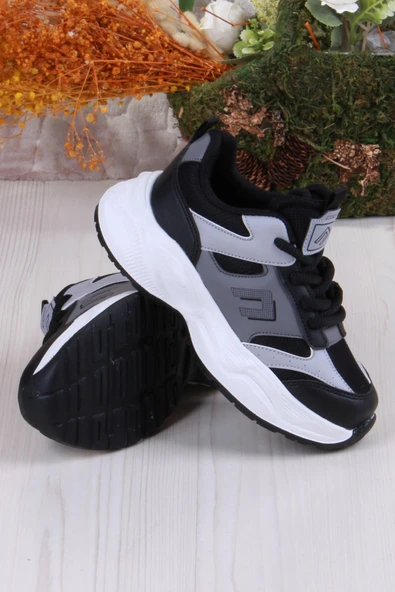 Fort Cool Birian Rahat Hafif Çırtlı Bağcıklı Çocuk Ayakkabı - 4