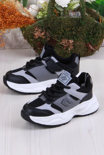 Fort Cool Birian Rahat Hafif Çırtlı Bağcıklı Çocuk Ayakkabı - 3