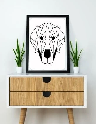 Hsyn Labrador Köpeği Duvar Heykeli 2D T3286961 Akdenizpos Yeni