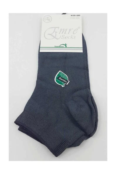 Emre Erkek Bambu Kısa Patik Çorap 0095 - 6 Adet  Karışık Renk 40-44 - Resim 5