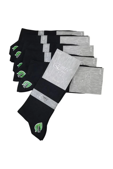 Emre Erkek Bambu Mevsimlik Soket Çorap 267 - 12 Adet  Siyah 40-44 - Resim 2