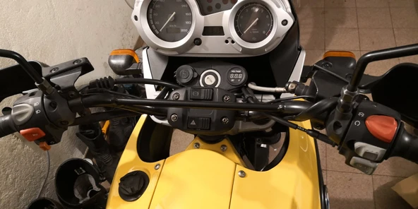 Hsyn Bmw F650Gs Için Usb Ve Akü Voltajı Monitör Tutucusu T3015353 Akdenizpos Yeni