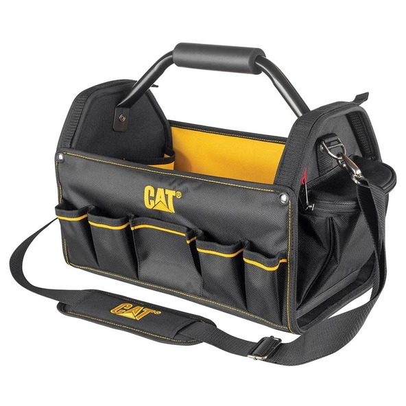 CAT DA980208 17&apos;&apos; Açık Ağızlı Ağır Hizmet Bez Alet Takım Çantası
