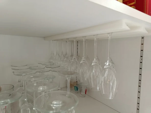 Hsyn Şarap / Bira Bardağı Tutucu Rafı Beyaz 6479731 Akdenizpos Yeni