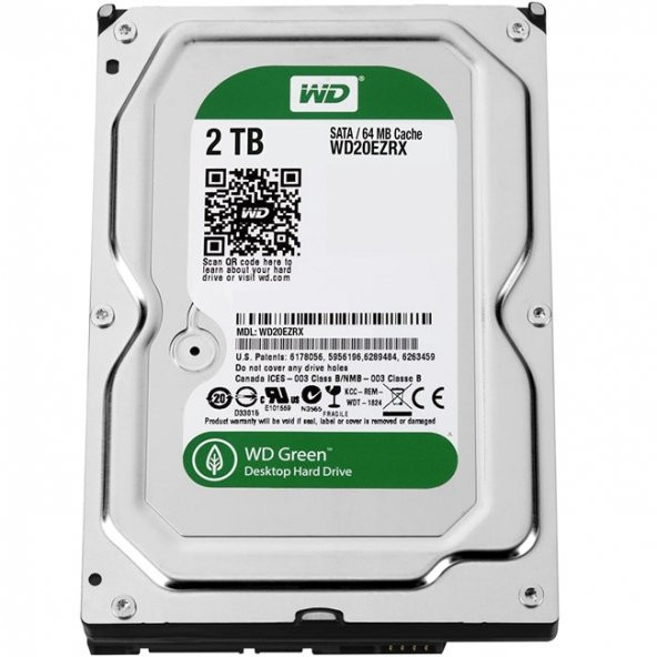 WD Blue 2TB 3.5" Sata3 7200Rpm 256MB -WD20EZBX - 2