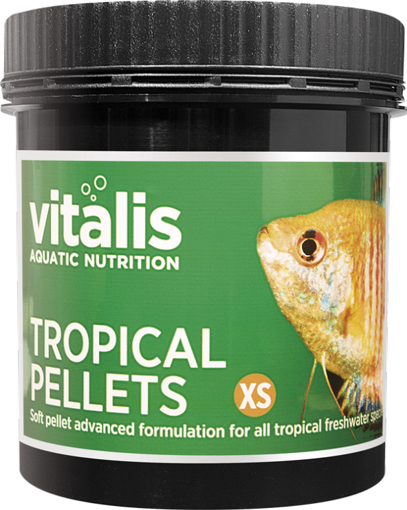 Vitalis - Tropical Pellets 60 gr Extra Small 1 mm Çiklet Balık Yemi