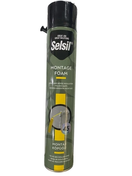 Selsil Tam Dolum Poliüratan Montaj Köpüğü 845 gr