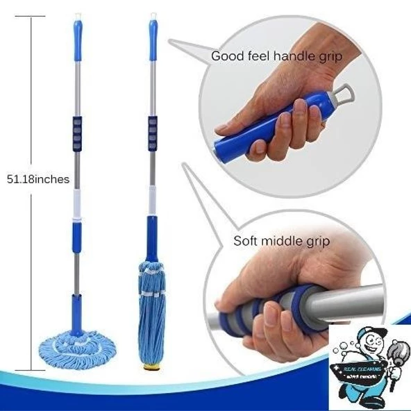 Mikrofiber Sihirli Döner Paspas 5 Adet - 4