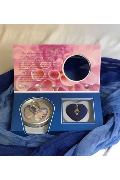 İstiridye içinde Gerçek inci Kolye - 4