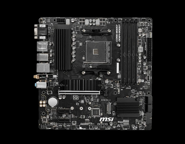 MSI B550M PRO-VDH WIFI DDR4 4400(OC) HDMI MATX AM4 - 2
