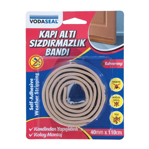 Vodaseal Kapı Altı Sızdırmazlık Bandı 40mmx110cm   Kahve