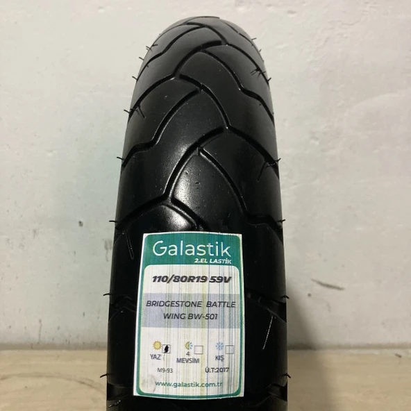 Bridgestone 110/80R19 59V Battle Wing BW-501 İkinci el motosiklet lastiği - 2